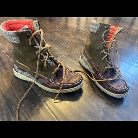 Sperry top sider Marella ankle booties green sz 6 - Picture 4 of 7